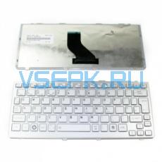 Клавиатура для ноутбука Toshiba Satellite T210, T215. Русифицированная. Цвет серебристый...