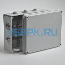 Коробка распаечная для открытой проводки Тусо 240х195х90мм с сальниками, IP55